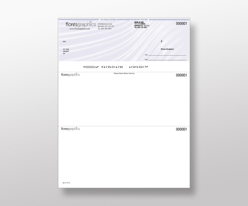 Computer Laser Cheques